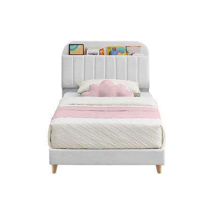 Base Cama con Espaldar Semidoble Infantil Fenix 120x190x115 blanco