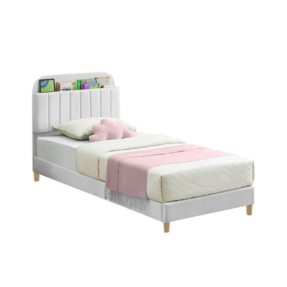 Base Cama con Espaldar Semidoble Infantil Fenix 120x190x115 blanco