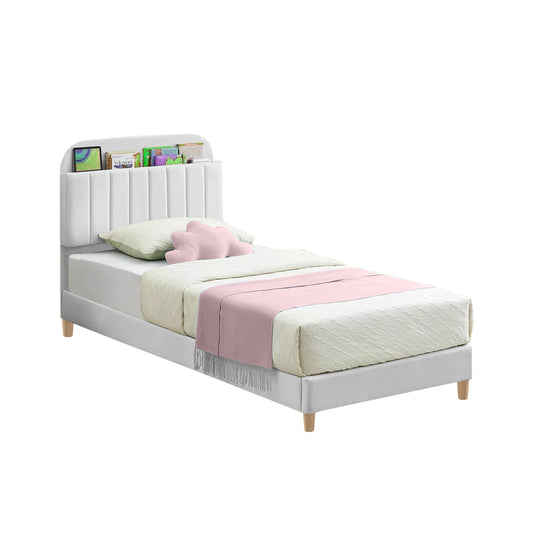 Base Cama con Espaldar Semidoble Infantil Fenix 120x190x115 blanco