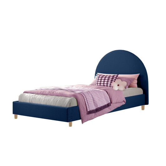 Base Cama con Espaldar Sencillo Infantil Mia  azul