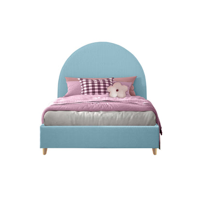 Base Cama con Espaldar Semidoble Infantil Mia  azul claro
