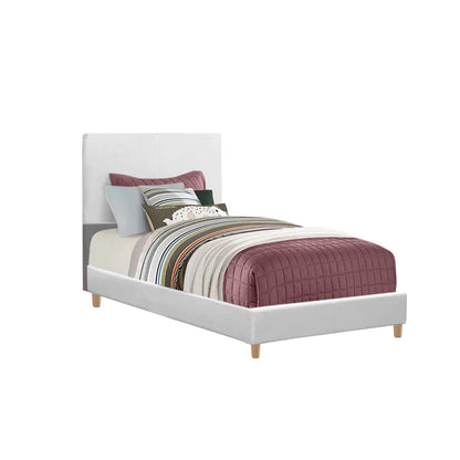 Base Cama con Espaldar Sencillo Infantil Nino 100x190x115 blanco