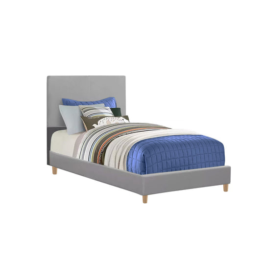 Base Cama con Espaldar Semidoble Infantil Nino 120x190x115 gris