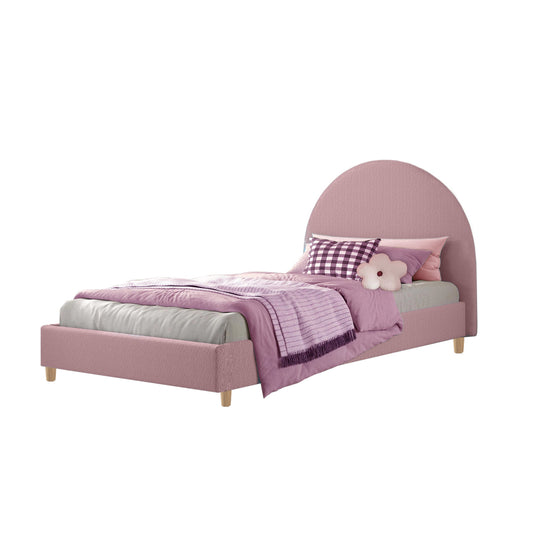 Base Cama con Espaldar Sencillo Infantil Mia  rosado