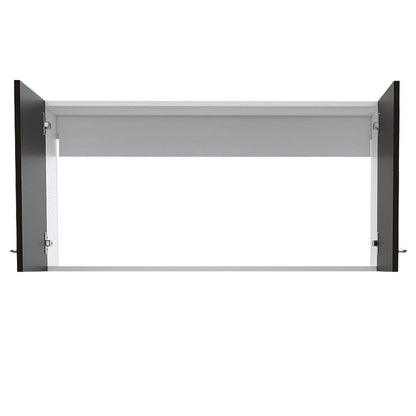 Gabinete Superior Shelf Blanco Y Wengue 100 Cm