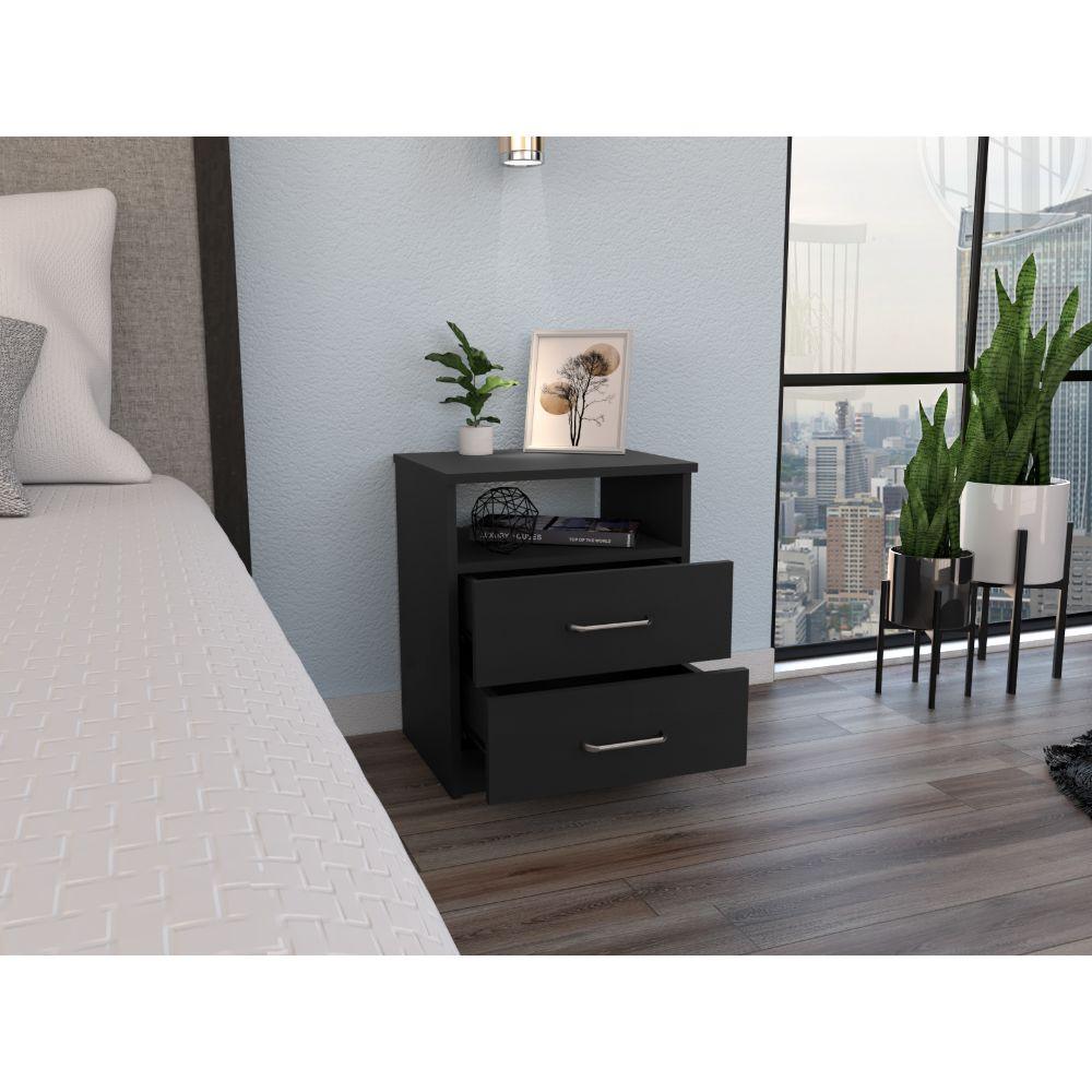 Mesa De Noche Shelf Wengue