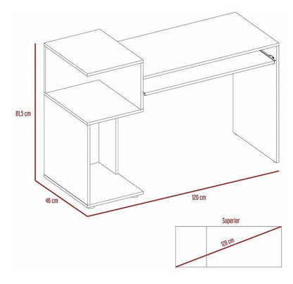 Combo Para Oficina Salven Rovere Con Escritorio Y Biblioteca