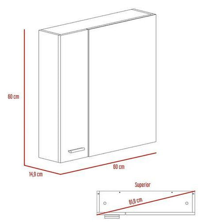 Gabinete De Baño Nebar Beige