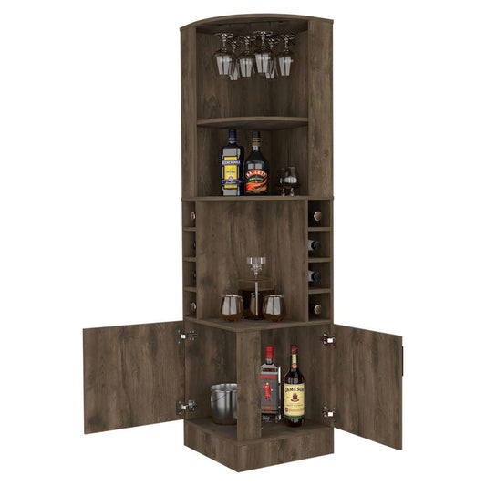 Bar Esquinero Mirari, Nogal, Con Dos Puertas Y Espacio Porta Copas