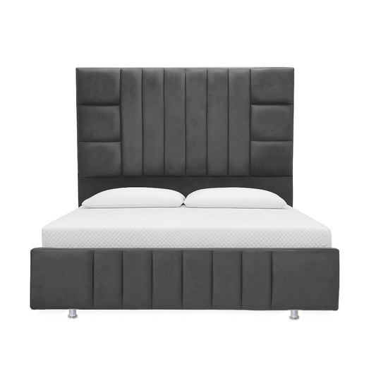 Cama Semidoble Fiora  Gris Plomo