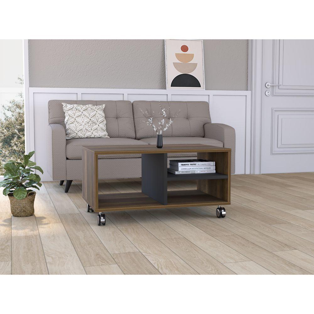Mesa De Centro Tyvora Coffee Walnut Wengue