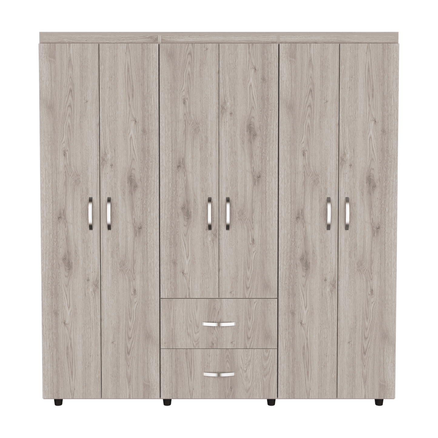 Closet Quenari 180  Ceniza Y Blanco