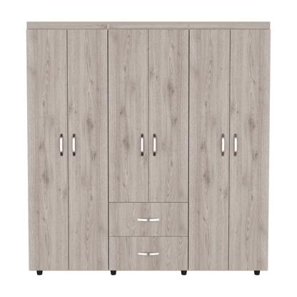 Closet Quenari 180  Ceniza Y Blanco