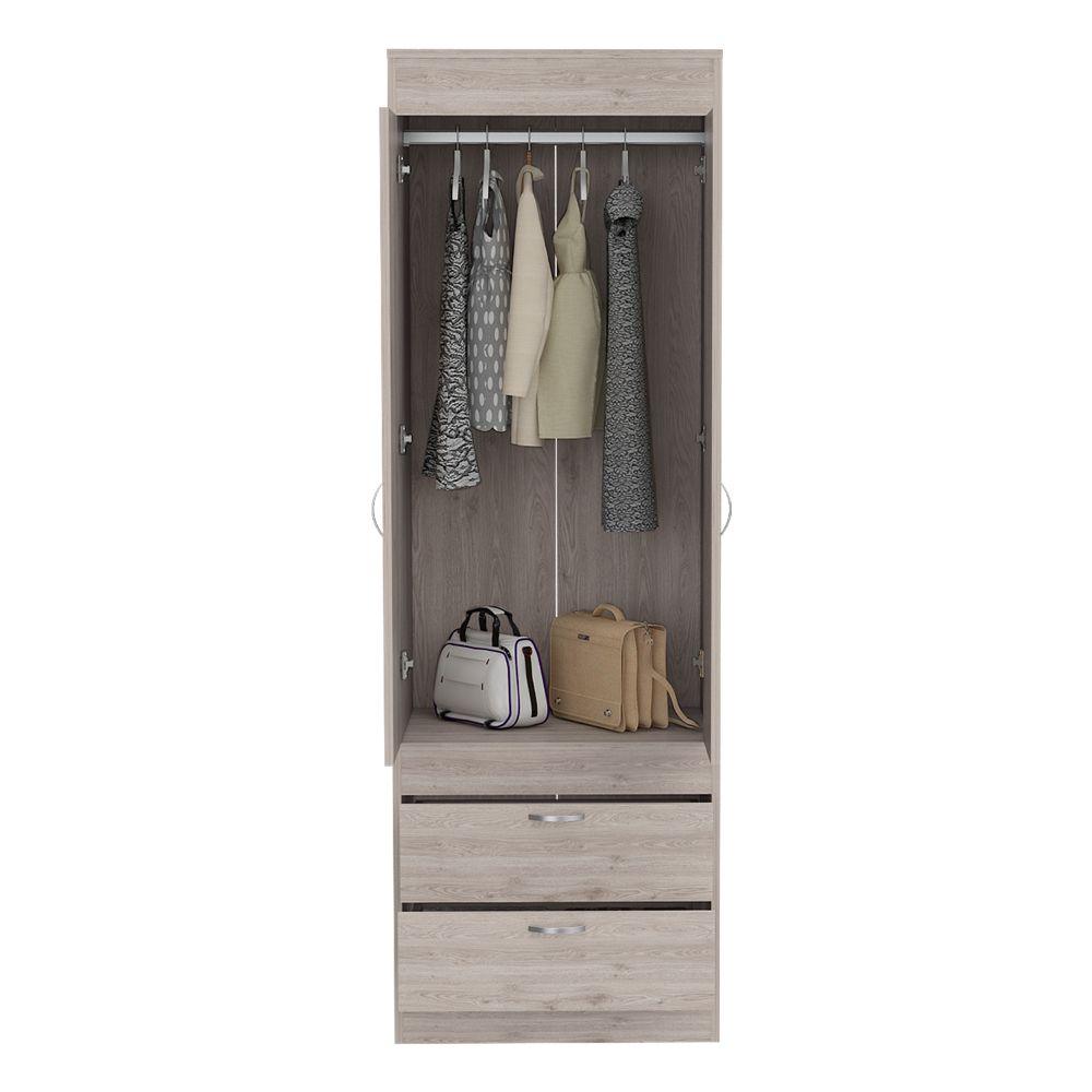 Closet Bea, Humo, Con Dos Cajones Y Amplios Espacios