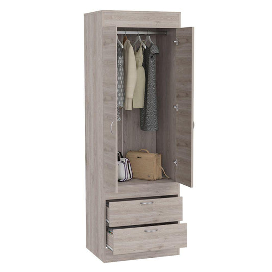 Closet Bea, Humo, Con Dos Cajones Y Amplios Espacios