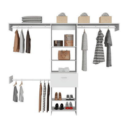 Closet Abierto Velmora 250  Blanco