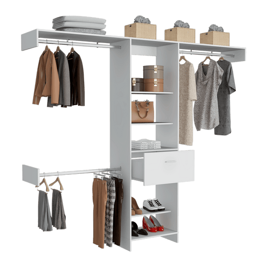 Closet Abierto Velmora 250  Blanco
