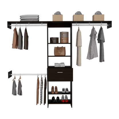 Closet Abierto Velmora 250  Wengue