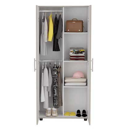 Closet Torma 180 Ceniza Y Blanco