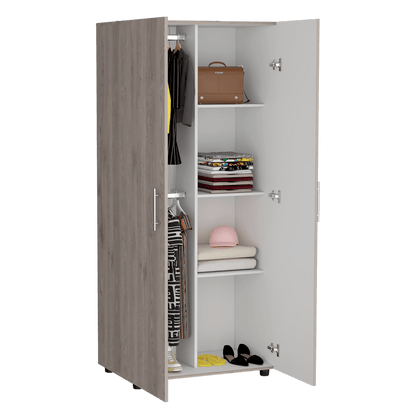 Closet Torma 180 Ceniza Y Blanco