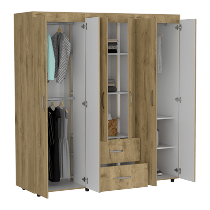 Closet Quenari 180 Blanco Y Macadamia