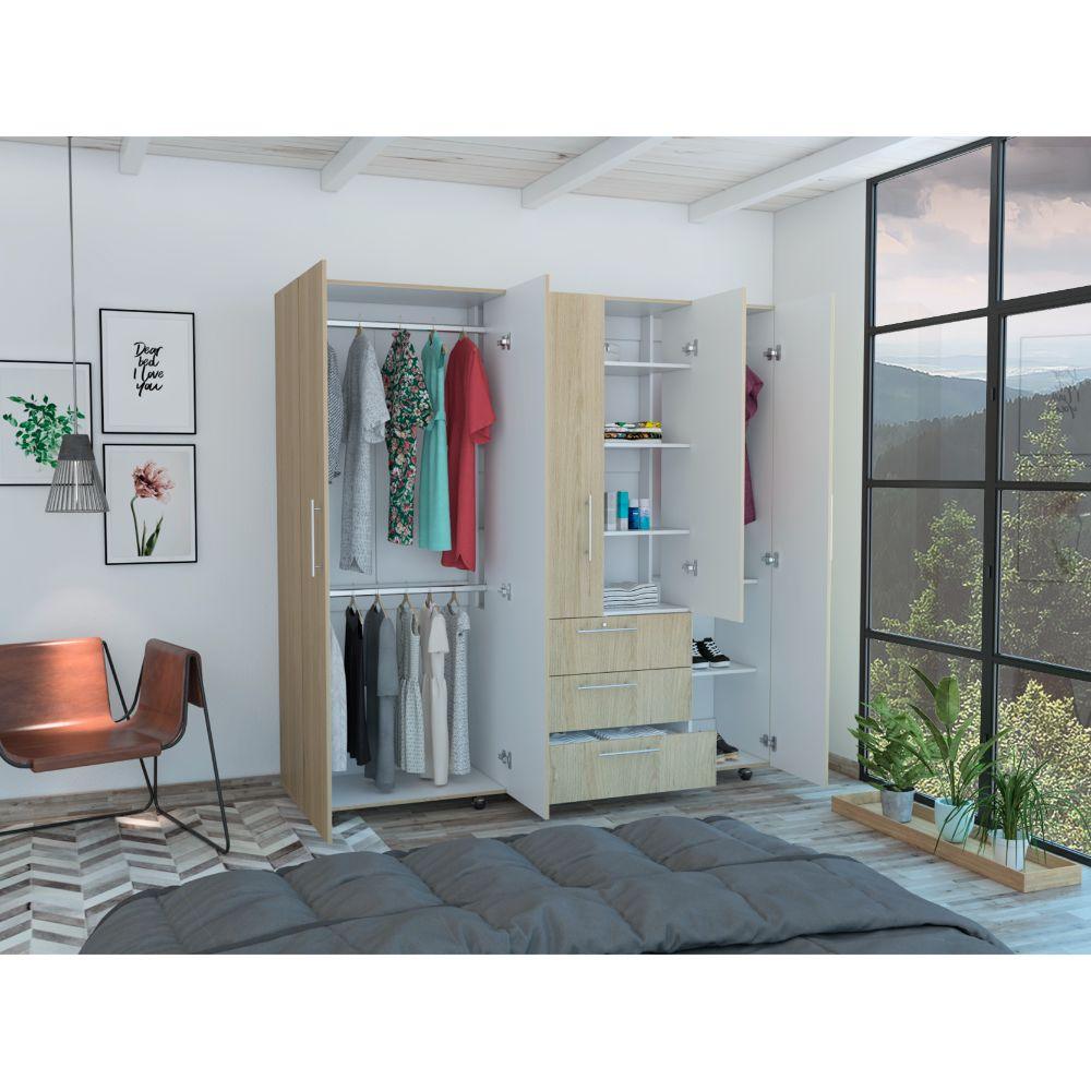 Closet Menterial Rovere Y Blanco