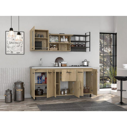 Cocina 180 Yuranny  Duna Y Onix Con Meson Izquierdo
