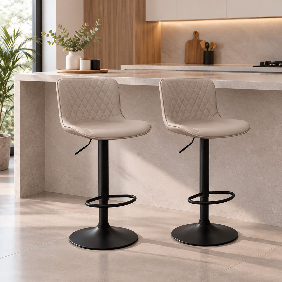 Silla de Barra Creta Cafe Claro