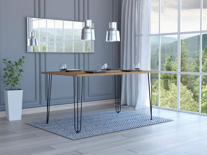 Mesa De Comedor Vamira Miel 6 Puestos