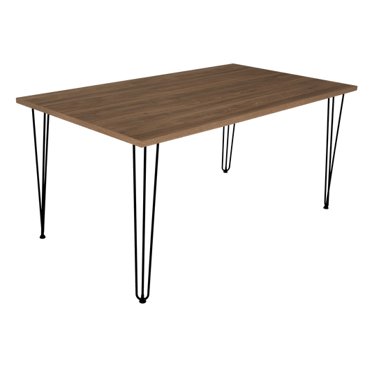 Mesa De Comedor Vamira Miel 6 Puestos