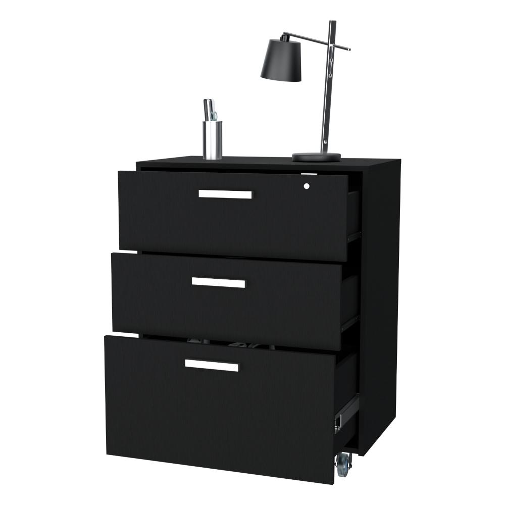 Gabinete 3 Cajones Hunh Bajo   Wengue