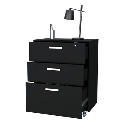 Gabinete 3 Cajones Hunh Bajo   Wengue