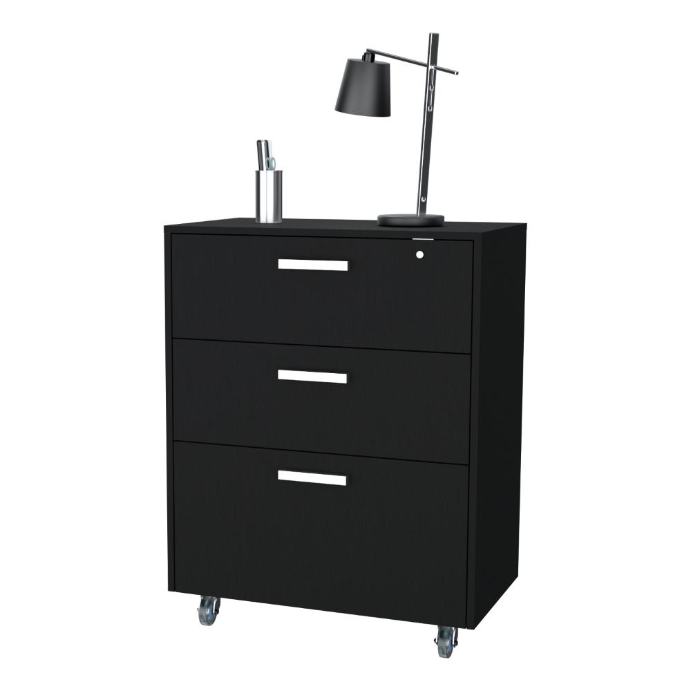 Gabinete 3 Cajones Hunh Bajo   Wengue