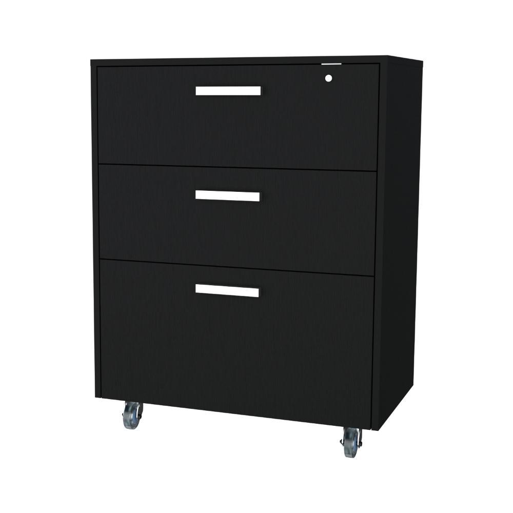 Gabinete 3 Cajones Hunh Bajo   Wengue