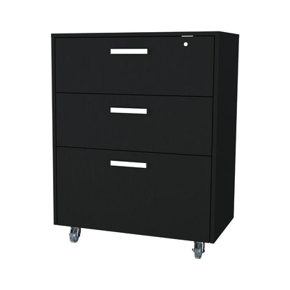 Gabinete 3 Cajones Hunh Bajo   Wengue