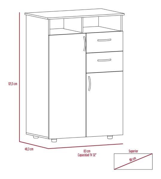 Closet  Pandora Caoba