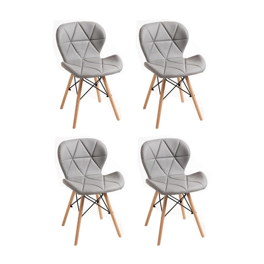 Set x4 Silla Dais Gris