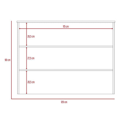 Barra Auxiliar Nimora  Blanco Y Wengue