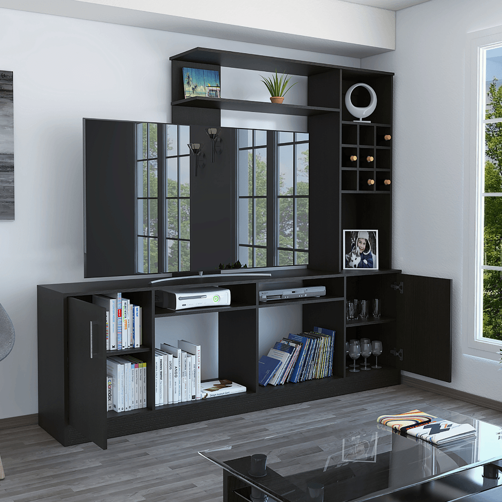 Mesa Para Tv Sentry Wengue Para Televisor De Hasta 60 Pulgadas