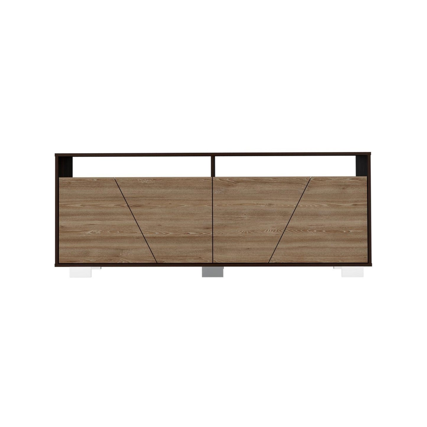 Mesa Para Tv Ceron Caoba Y Miel Para Televisor De 70 Pulgadas