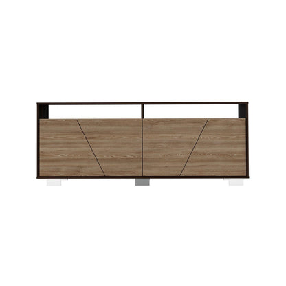Mesa Para Tv Ceron Caoba Y Miel Para Televisor De 70 Pulgadas