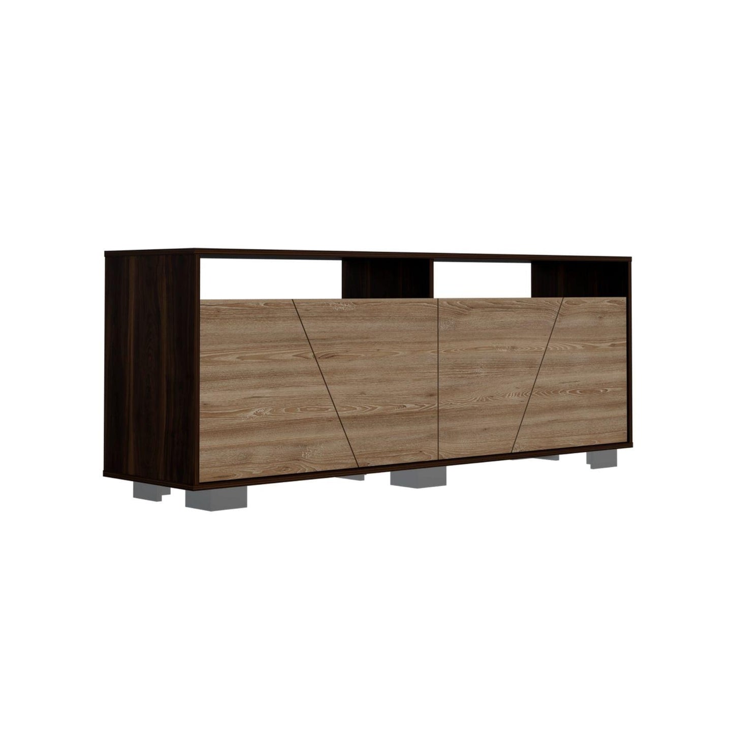 Mesa Para Tv Ceron Caoba Y Miel Para Televisor De 70 Pulgadas