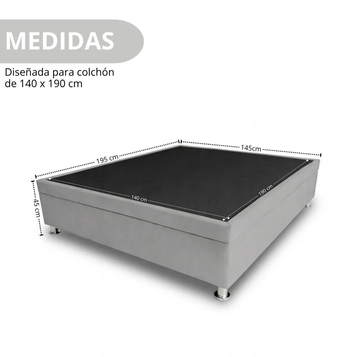Base Cama Baúl Doble Verde