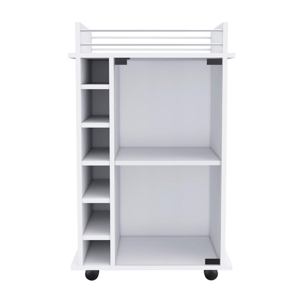 Bar Kalina, Blanco Con Rodachines Para Su Fácil Desplazamiento