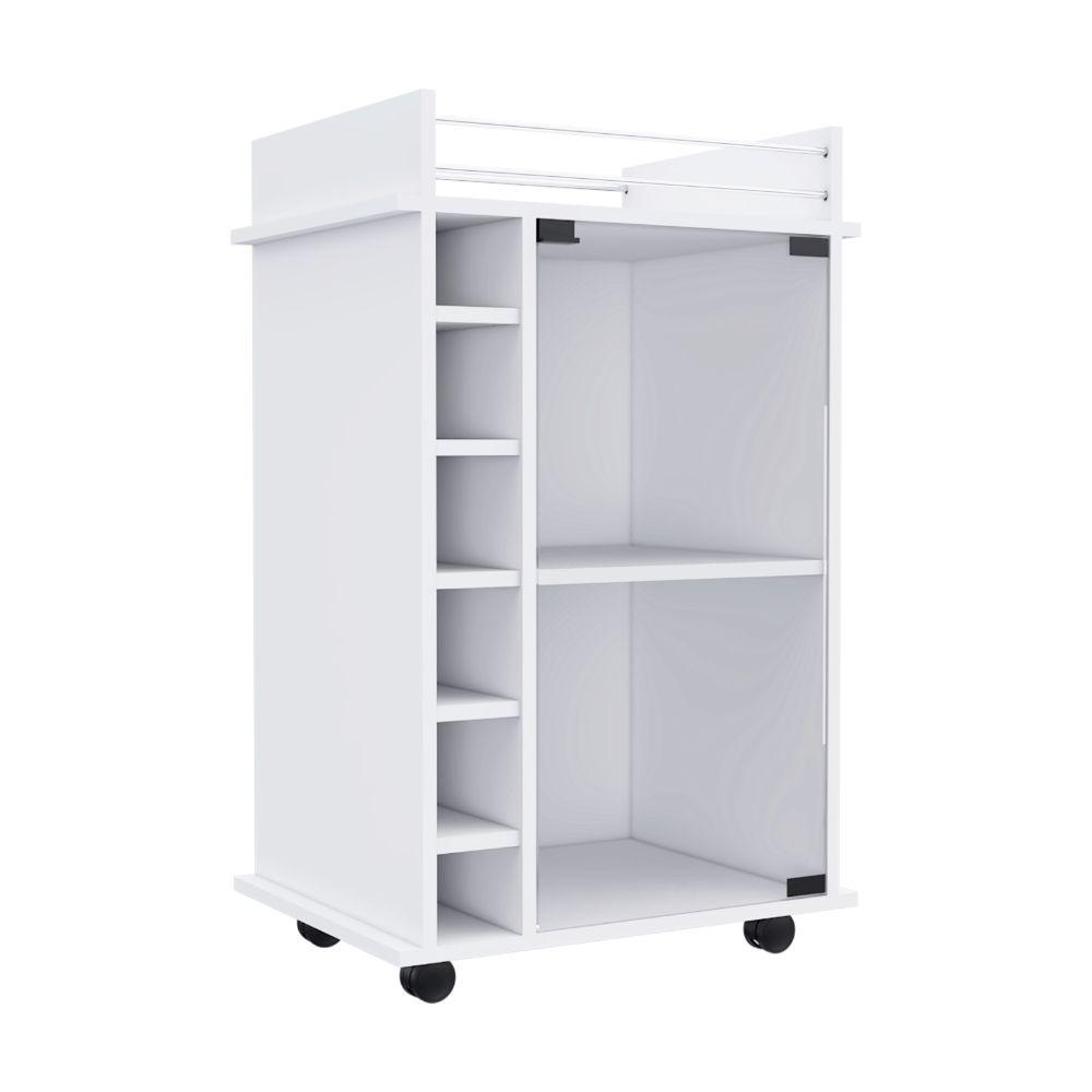 Bar Kalina, Blanco Con Rodachines Para Su Fácil Desplazamiento