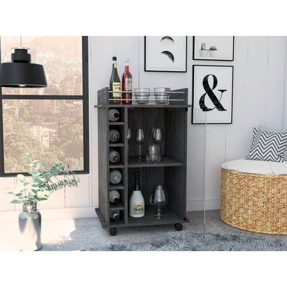 Bar Kalina, Gris, Con Rodachines Para Su Fácil Desplazamiento