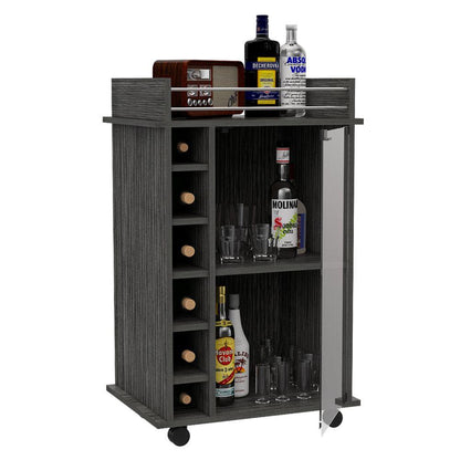 Bar Kalina, Gris, Con Rodachines Para Su Fácil Desplazamiento