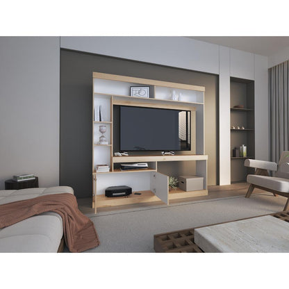 Estante Lureya  Duna Blanco Para Tv De 55"