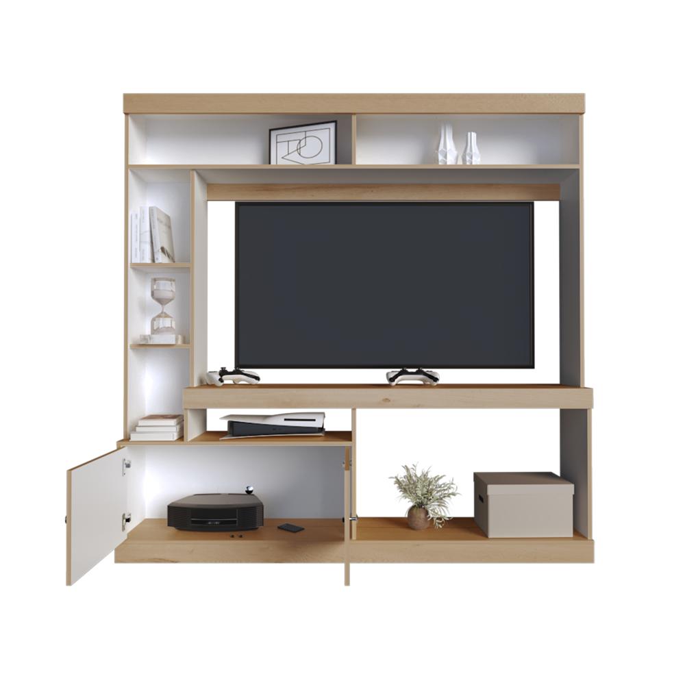 Estante Lureya  Duna Blanco Para Tv De 55"
