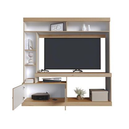 Estante Lureya  Duna Blanco Para Tv De 55"